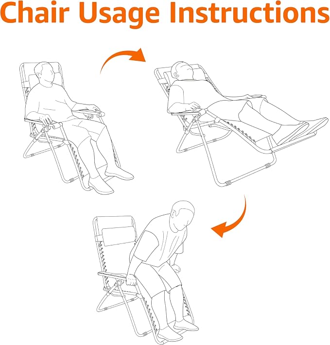 Amazon Basics Outdoor Patio Zero Gravity Portable Folding Reclining Lounge Chair - Image 7