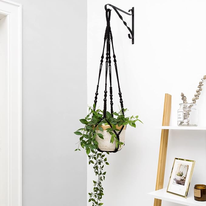 Mkono Macrame Plant Hanger Indoor Hanging Planter Basket - Image 3