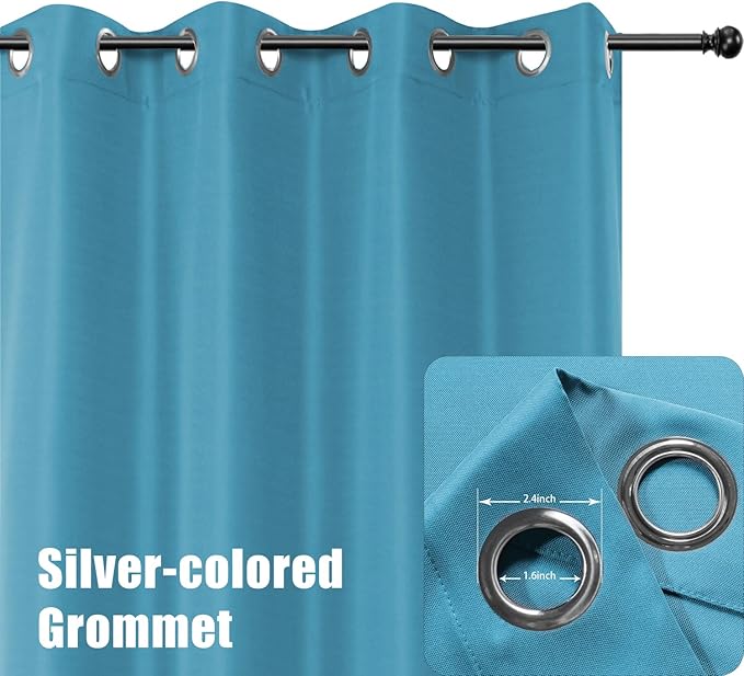 BONZER Outdoor Curtains for Patio Water Resistant Heavy Privacy Light Filtering - Image 2