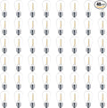 Meconard 48 Pack S14 LED String Light Bulbs, 1 Watt Shatterproof Replacement by Meconard
