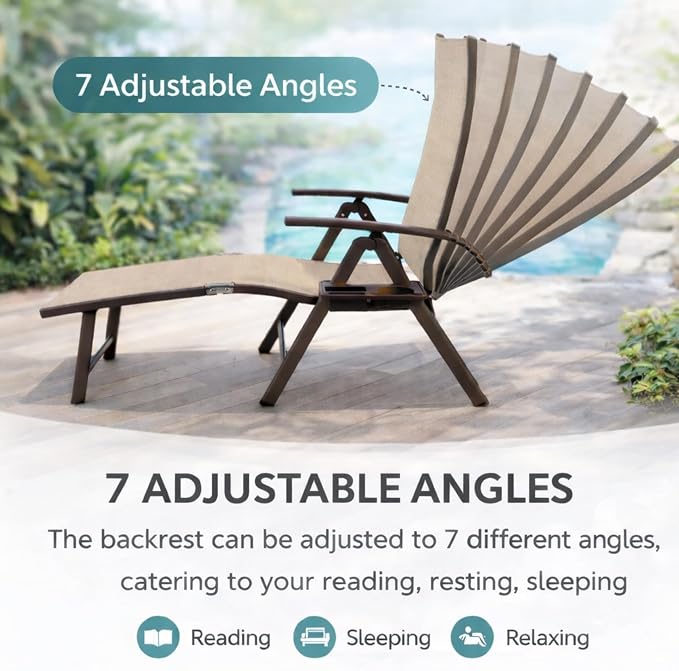 Kozyard Cozy Aluminum Reclining Lounge Chair - Image 8