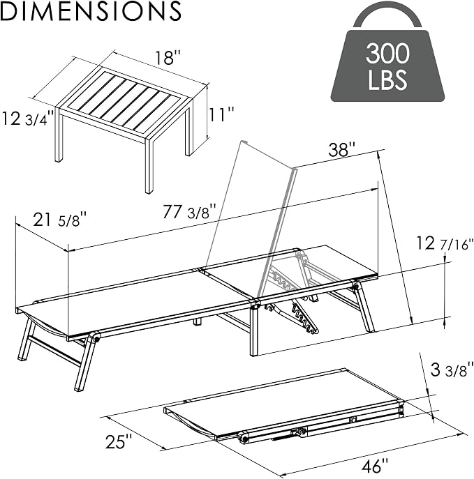 Kozyard 3-Pieces Patio Lounge Set - Image 2