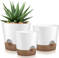Indoor Outdoor Plant Pots- Self Watering Planters by AFamilyofGardenLovers