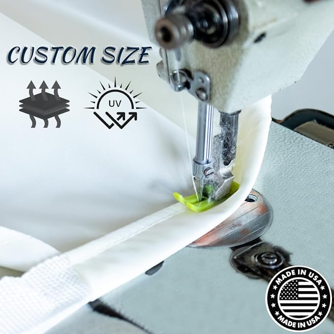 LOVE STORY Rectangle 9'x9' Waterproof Sun Shade Sail Canopy UV Block - Image 5