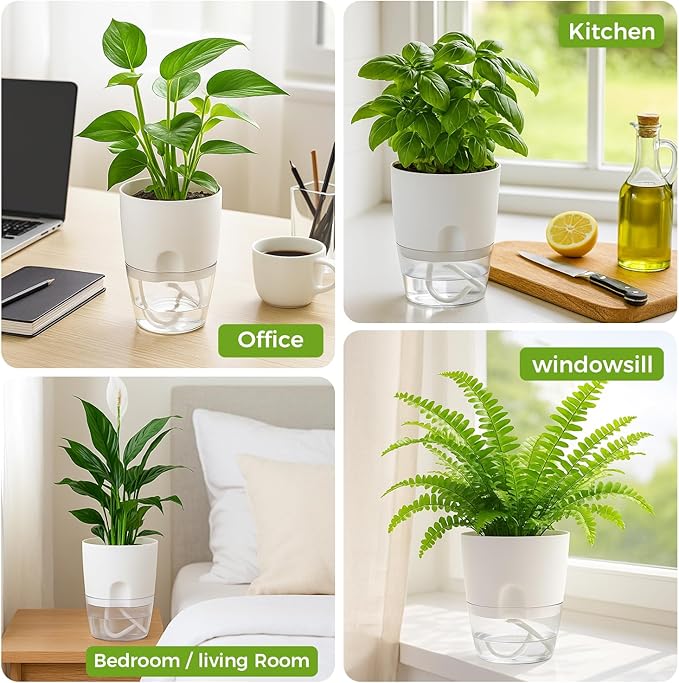 Planterhoma 3 Pack Self Watering Pots - Image 9