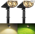 Consciot Solar Spotlights Outdoor, IP67 Waterproof 2-in-1 Solar Spot Lights by Consciot