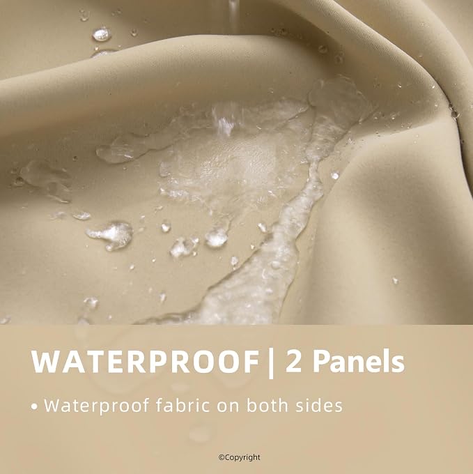 Waterproof Outdoor Curtain W84 x L120 - Image 2
