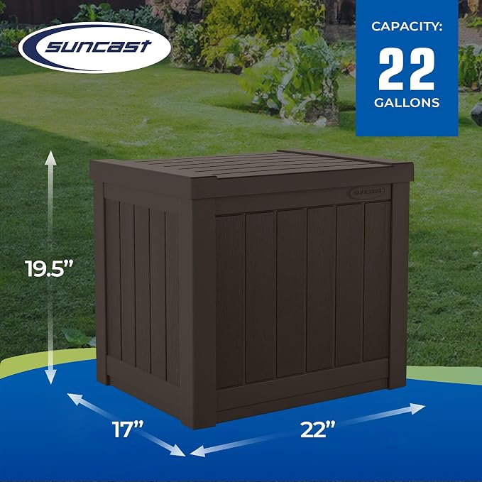 Suncast Small Outdoor Storage Box - Image 3