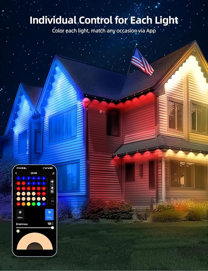 APPECK Permanent Outdoor Lights 100ft - Image 2