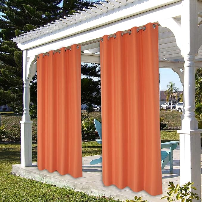 BONZER Outdoor Curtains for Patio Water Resistant Heavy Privacy Light Filtering - Image 7