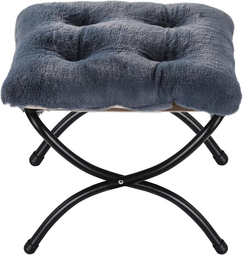 15" Foldable Foot Stool Ottoman by WELL-STRONG