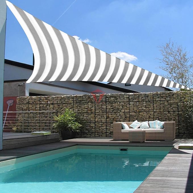 Patio Paradise 23' x 23' x 23' Sun Shade Sail Triangle Canopy Shade Cloth - Image 6