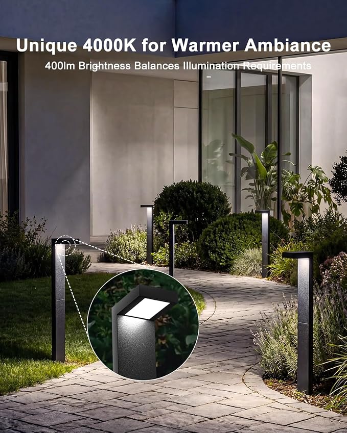 Low Voltage Landscape Lights, 6 Pack Outdoor LED Pathway Light, Wired Path - Image 4