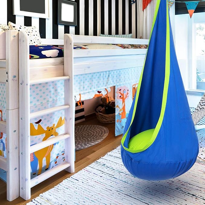 Y- STOP Kids Pod Swing Seat, Hanging Hammock Chair Swing - Image 2