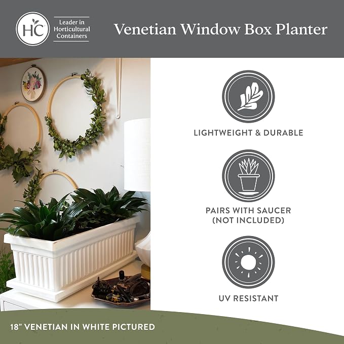 The HC Companies 18 Inch Venetian Window Planter Box - Image 4