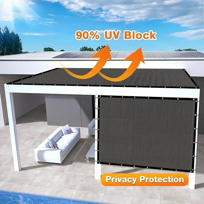Artpuch Outdoor Pergola Shade Cover 4x15 FT Sun Shade Cloth - Image 3