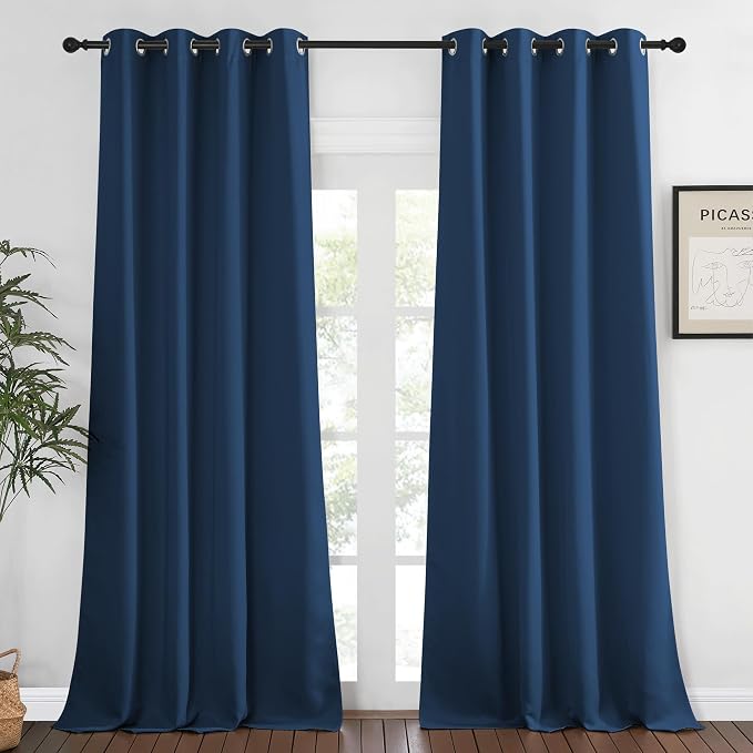 NICETOWN Bedroom Curtain Room Darkening Drapery 102 inches Length by NICETOWN