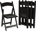 SIMPLEX 24 Black Resin Stackable Folding Chair by Simplex