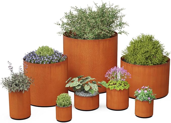 Plantercraft Extra Large Corten Steel Planter 36 Inch | Large Round Planters - Image 6