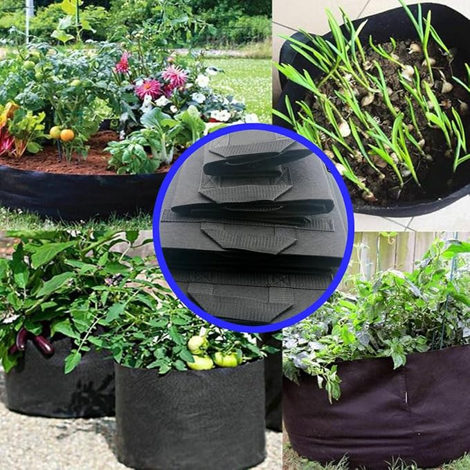 GROWTNT 1 Gallon Grow Bags 24 Pack, 1 Gallon Fabric Pots, Garden Bags to Grow - Image 5