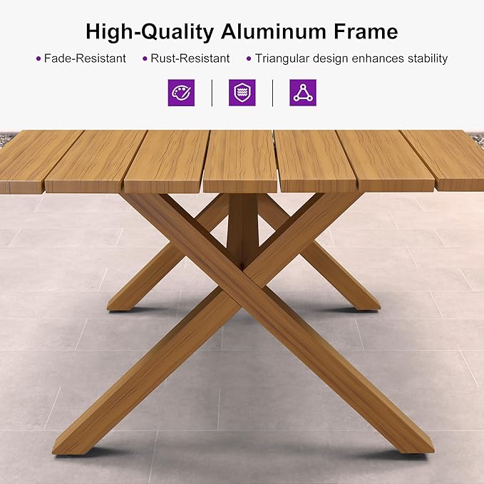 PURPLE LEAF 11 Pieces Outdoor Dining Set - Image 6