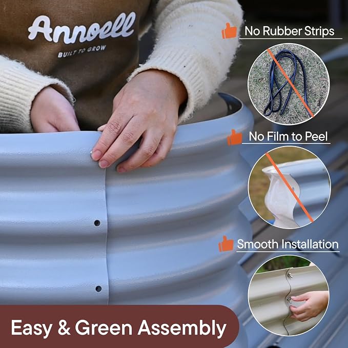 6-Pack 18” Tall Galvanized Raised Garden Beds – New Home Garden Layout - Image 4