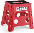 Delxo Folding Step Stool, Non-Slip Stool 13 inch Height Premium Heavy Duty by Delxo