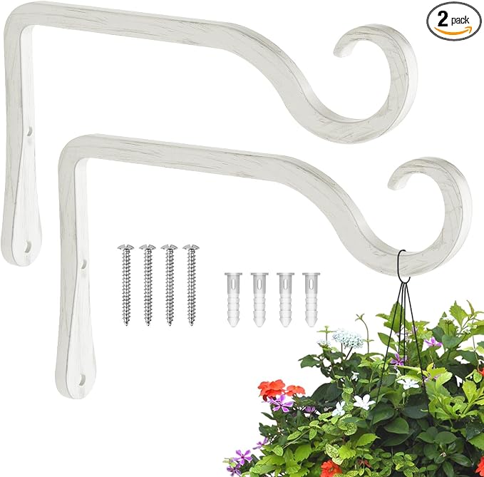 BOLITE Plant Hangers, 6 Inch Hanging Plant Brackets Outdoor Indoor, Wall Hooks by Bolite