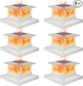 Dynaming 6 Pack Solar Post Cap Lights Outdoor by Dynaming
