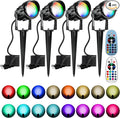 Christmas Spot Lights Outdoor Color Changing Landscape Spotlights, 12W RGBW LED by Qeeanmo