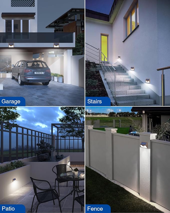 Peasur Brown Solar Lights Outdoor Motion Sensor 16 Pack, Ultra-Bright 3 Mode - Image 3