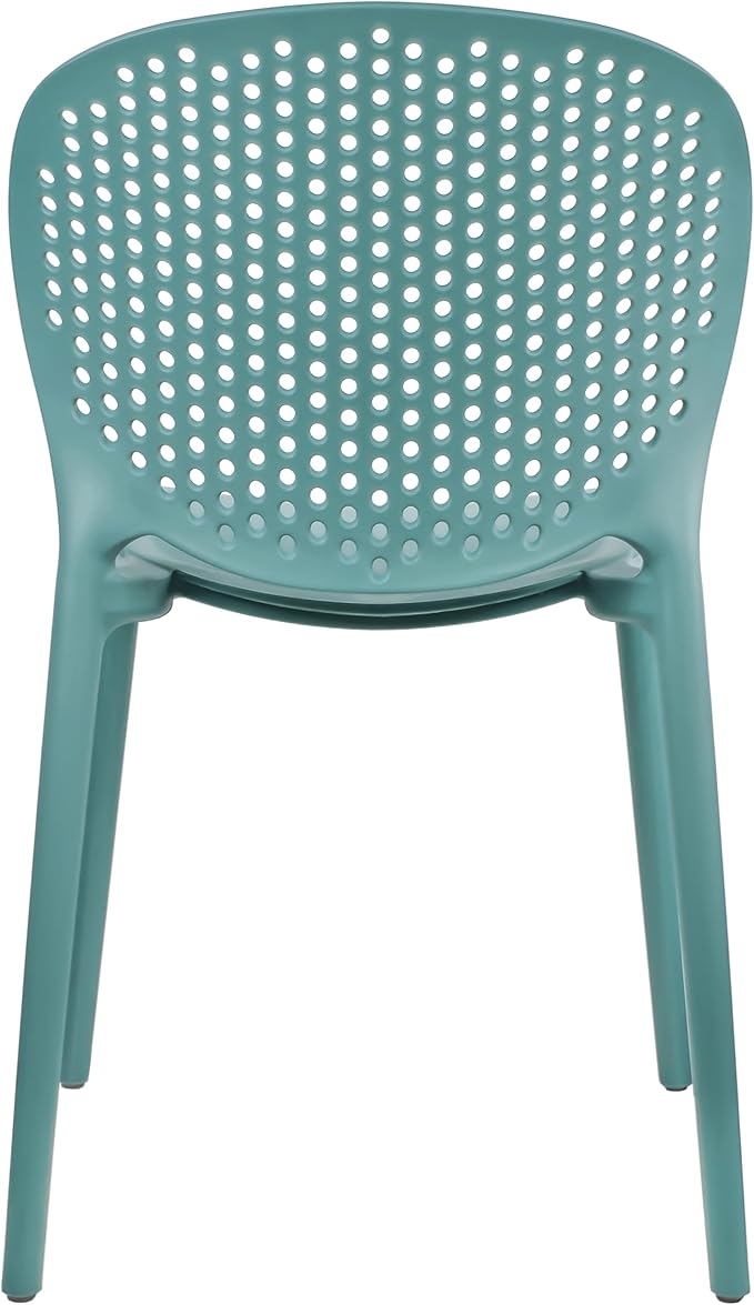 2xhome Set of 2 Patio Dining Chairs | Modern Stackable Outdoor Pool Side Chair - Image 10