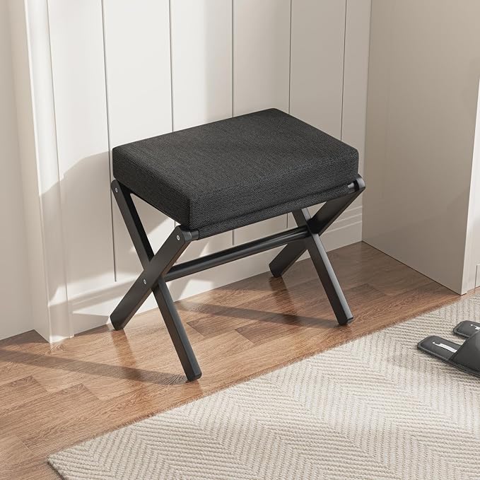 Foldable Foot Stool Ottoman, Small Padded Foot Rest - Image 6