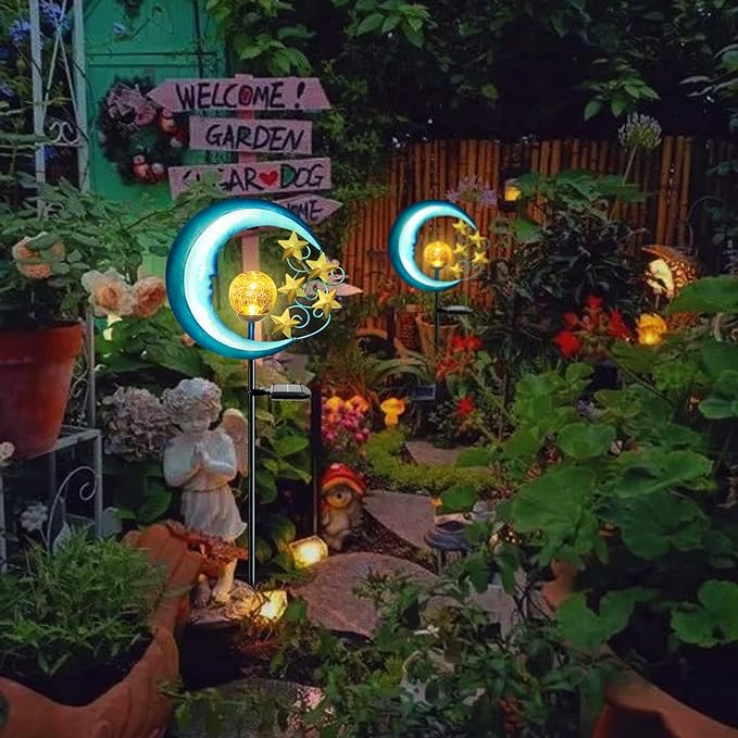 Stars Moon Solar Lights Outdoor - Image 4