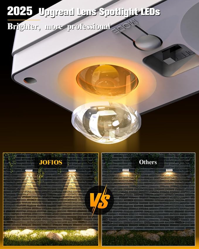 Solar Fence Lights 16 Pack, 50 Lumens Outdoor Solar Lights - Image 3