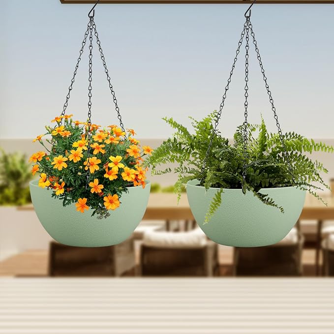 8 inch Small Hanging Planters Plant Pots - Image 6
