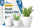 Lifemaster Eco Friendly Plant Pot Set -20-Pack Home Decor Flower Indoor and by LIFEMASTER