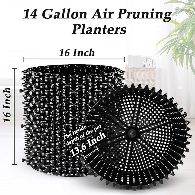 14 Gallon Air Pruning Planters, Plastic Pots - Image 2