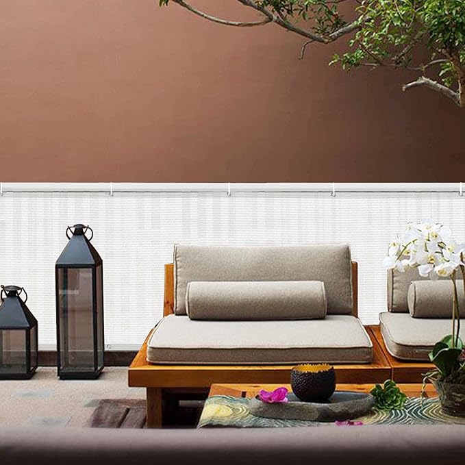 LOVE STORY Balcony Privacy Screen, 2.5'x5' Deck Shield Screen Fence Cover - Image 2