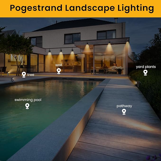 Low Voltage Landscape Lighting, 6 Pack Outdoor LED Landscape Spotlights - Image 8