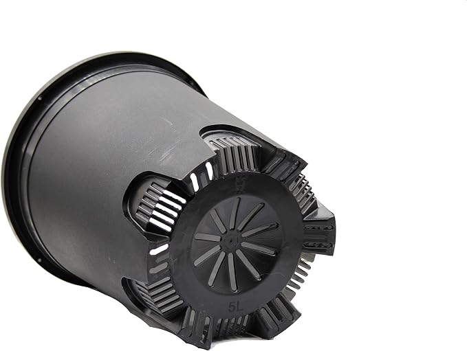 5 Gallon 10-Pack Nursery Pot Black Plastic Planters - Image 4