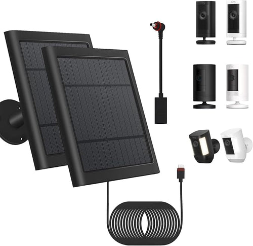 2 Pack - Solar Panel for Ring Security Camera Spotlight Cam Plus/Pro Stick Up by Fehuatenda
