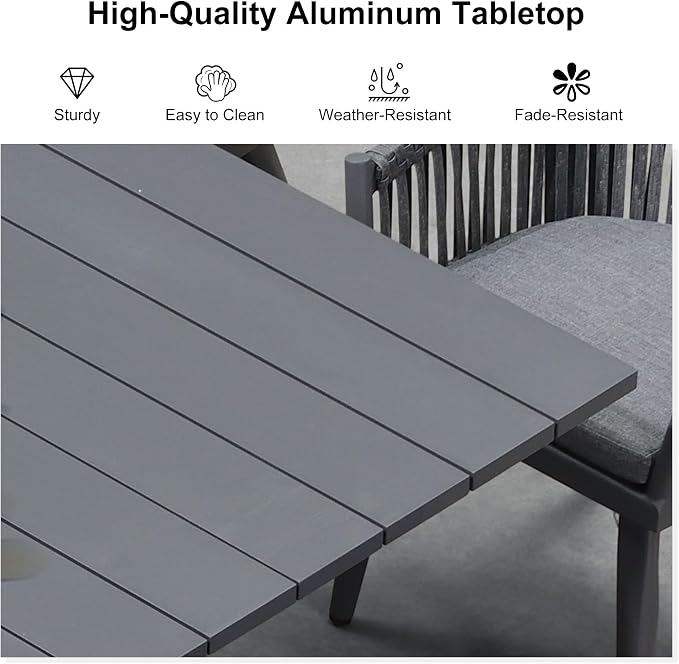 PURPLE LEAF 16 Pieces Patio Dining Set - Image 5