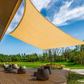 KANAGAWA 6'X6' Sand Custom Size Sun Shade Sail Square UV Block Canopy Cover by KANAGAWA
