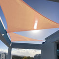 SUNNY GUARD Custom Size 5'x7'x8.6' Peach Fuzz Sun Shade Sail Right Triangle UV by SUNNYGUARD