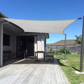 SUNNY GUARD Custom Size 12'x14' Silver Grey Sun Shade Sail Rectangle UV Block by SUNNYGUARD