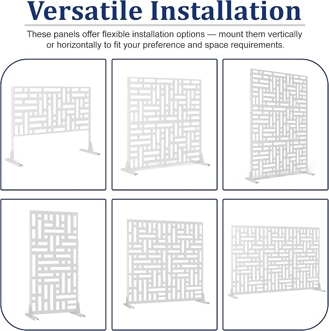 Outdoor Privacy Screen, Freestanding Privacy Fence Panels - Image 5