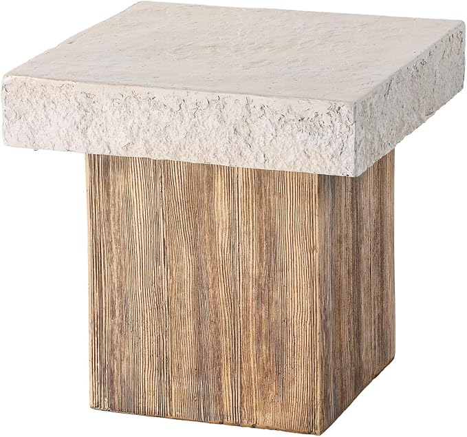 COSIEST Outdoor Medium Side Table, Patio Coffee Table, 19.7 inches Square MgO - Image 5