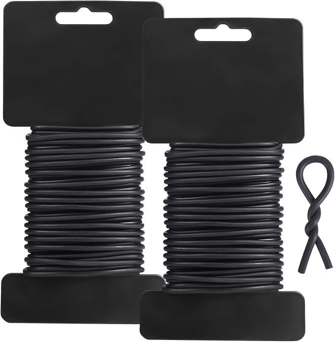 Tenn Well Garden Ties, 52 Feet 3.5mm Soft Garden Wire, Plant Twist Ties by TennWell