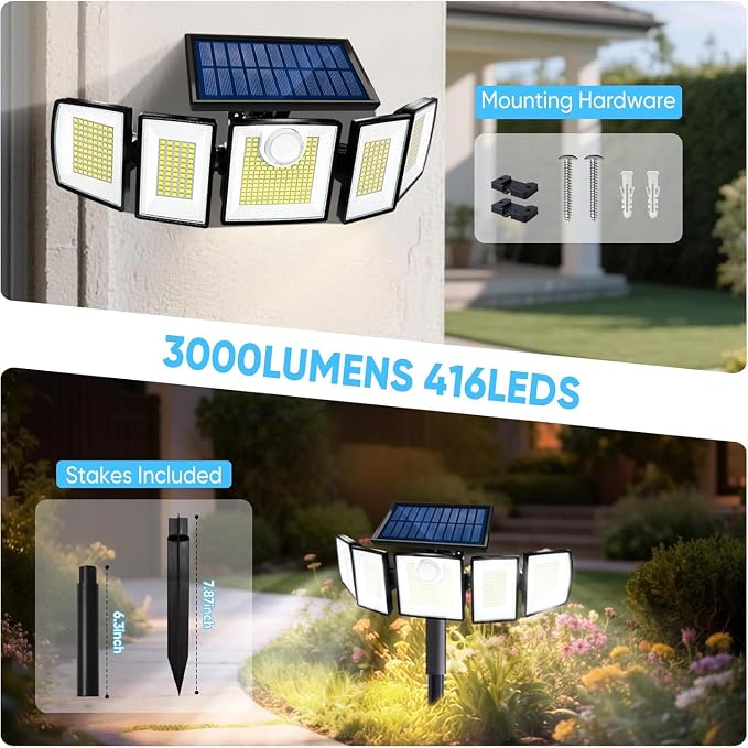 Solar Lights Outdoor Waterproof Motion Sensor - Image 5
